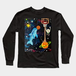 Basketball in space Long Sleeve T-Shirt